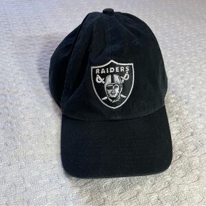 Black Raiders Baseball Cap~ Adjustable‎ Strap